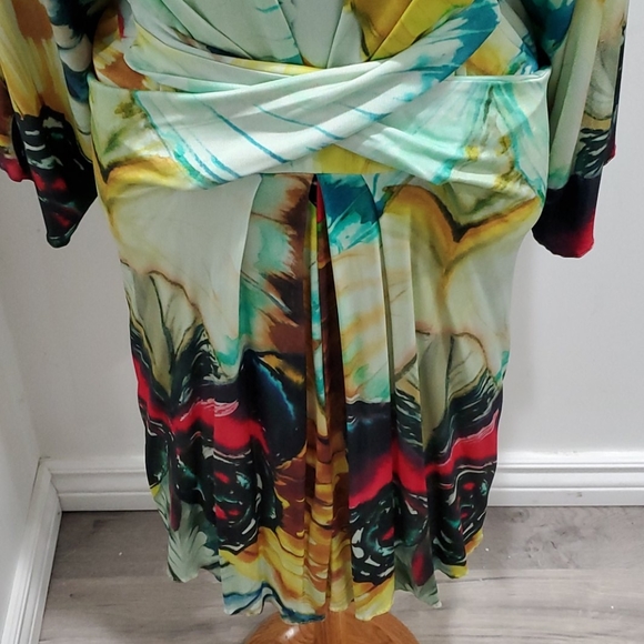 Iodice Brand Women's Kimono Dress with sleeves M/L - Picture 3 of 7